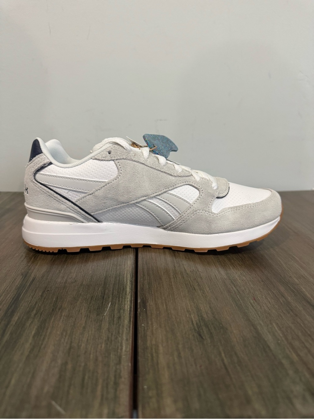 Reebok Kids White & Light Gray Retro Sneaker